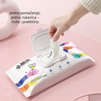 Liangdi Jednokratne nitrilne rukavice, prirodan dodir, kućanska kuhinja, vodootporne, pranje suđa, produžene nitrilne rukavice