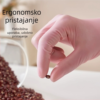 Liangdi Jednokratne nitrilne rukavice, prirodan dodir, kućanska kuhinja, vodootporne, pranje suđa, produžene nitrilne rukavice