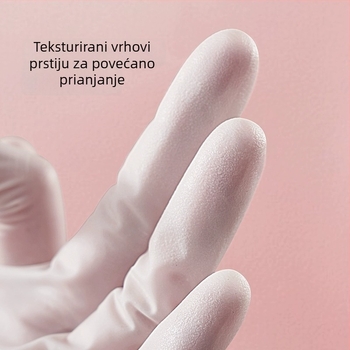 Liangdi Jednokratne nitrilne rukavice, prirodan dodir, kućanska kuhinja, vodootporne, pranje suđa, produžene nitrilne rukavice