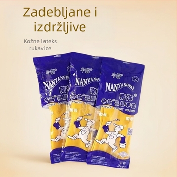 Lateks rukavice s telećim tetivama za kućno čišćenje i zaštitu, nisu za jednokratnu upotrebu, debeli i produženi