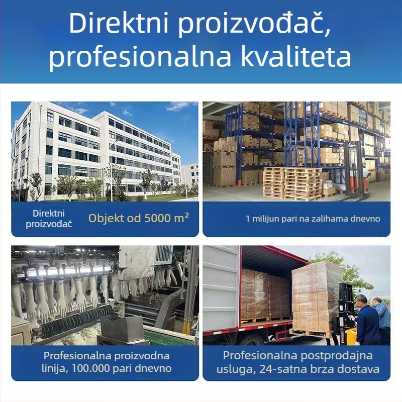 Lateks rukavice s telećim tetivama za kućno čišćenje i zaštitu, nisu za jednokratnu upotrebu, debeli i produženi