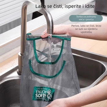 Zidni organizator za skladištenje luka, đumbira i češnjaka