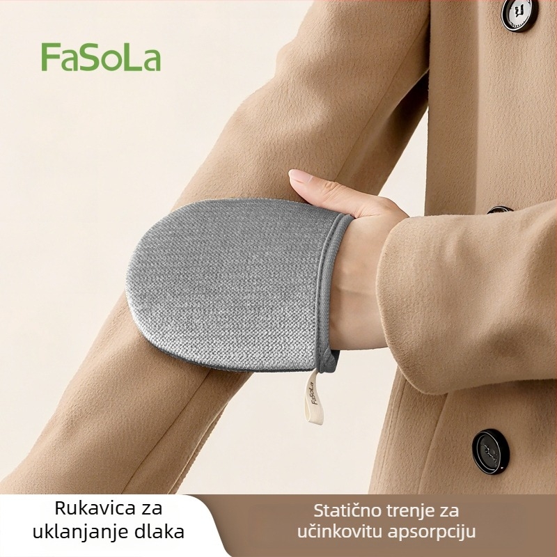 FaSoLa elektrostatne rukavice za uklanjanje dlaka za kućnu upotrebu – čišćenje kauča i odjeće, uklanjanje dlaka mačaka i pasa, kompaktan prenosni dizajn