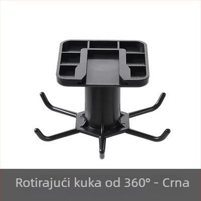 Kuka za kuhinju s 6 kandži za žlice i spatule, zidni okretni organizator za male dijelove