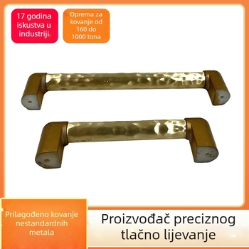 Prilagođena ručka za ladicu namještaja, kovana mesingana s T-oblikom osovine za vinarski ormar