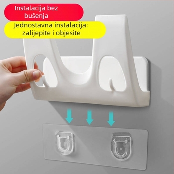 Zidni držač za poklopce i daske za rezanje, bez bušenja, višenamjenski organizator s odvodom