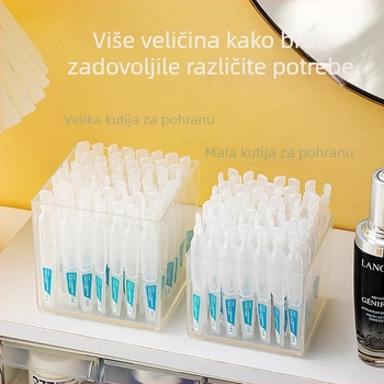 Stolni organizator kozmetike s poklopcem – veliki kapacitet za ruževe, uzorke parfema i proizvode za njegu kože