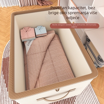 Star Dog kutija za skladištenje s poklopcem, veliki kapacitet, za odjeću, deke i igračke, sklopiva
