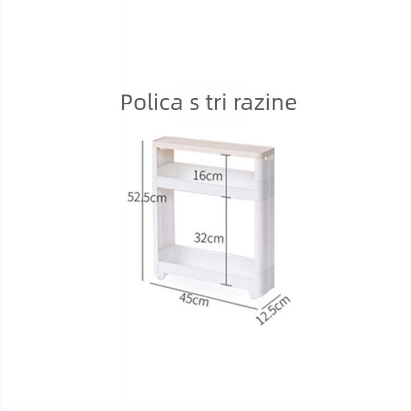 12–13 cm uski organizator za kuhinju, kupaonicu, hladnjak i ormar
