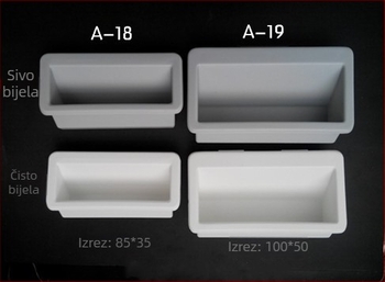 ABS plastično ugrađeno kućište električne kutije klimatne jedinice, površina s kožnom teksturom, otvori 85x35 ili 100x50, modeli A-18, A-19