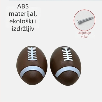 Unutarnja plastična kvaka za vrata - moderni minimalistički sferni dizajn, univerzalan za namještaj