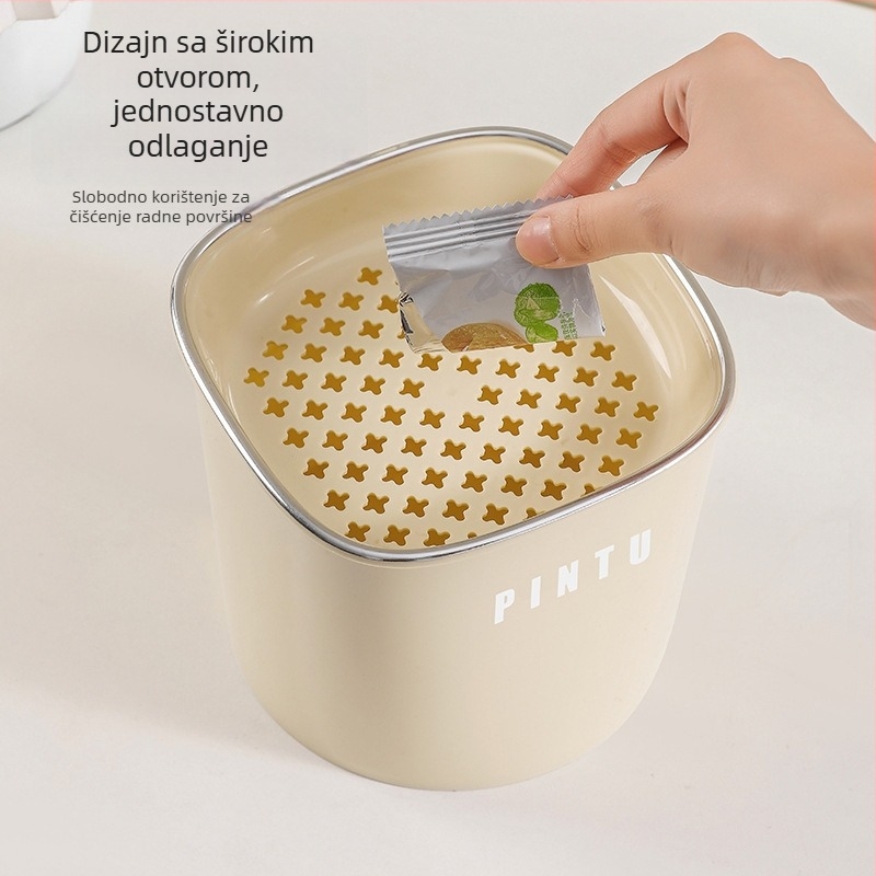 Stolni kantu za čaj s odjelom suhog i mokrog otpada, čajni filtr i mini kantu za čajne taloge