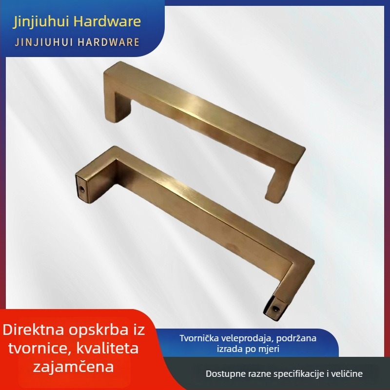 Drška za ormarić od nehrđajućeg čelika, moderni minimalistički stil, za vrata i ladice