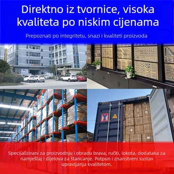 Vintage kožna mat crna kvaka za ormariće i ladice