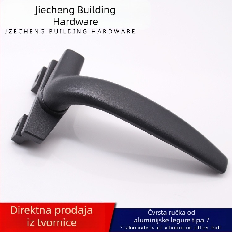 Ručka za prozore i vrata Type 38, aluminijska legura, s zaključavanjem – unutarnja i vanjska uporaba