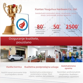 Prilagođena ručica za hotelska staklena vrata – 304 nehrđajući čelik, lakirani drveni uzorak, srednja drvena ručica, skup metalnih dijelova