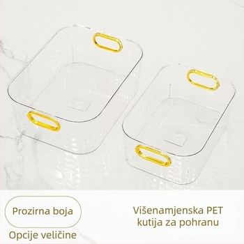 Kozmetička kutija s dijamantnim uzorkom za stolni prostor, višenamjenski organizator za grickalice i sitnice, kuhinjski organizator, plastična kutija za kućnu upotrebu