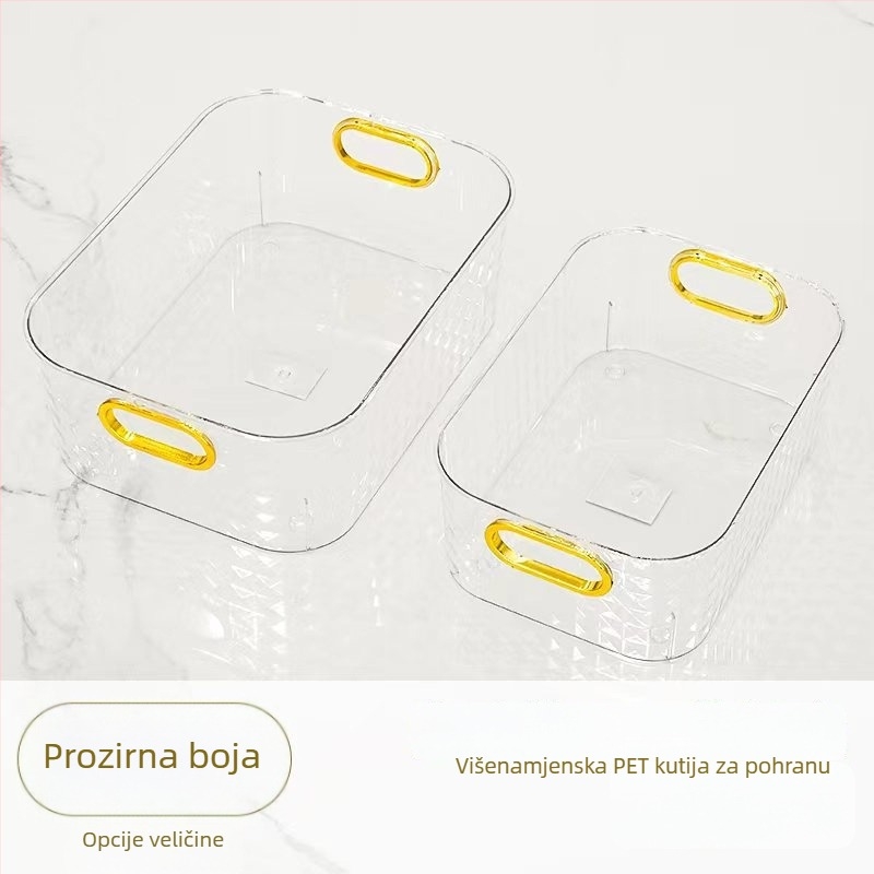 Kozmetička kutija s dijamantnim uzorkom za stolni prostor, višenamjenski organizator za grickalice i sitnice, kuhinjski organizator, plastična kutija za kućnu upotrebu