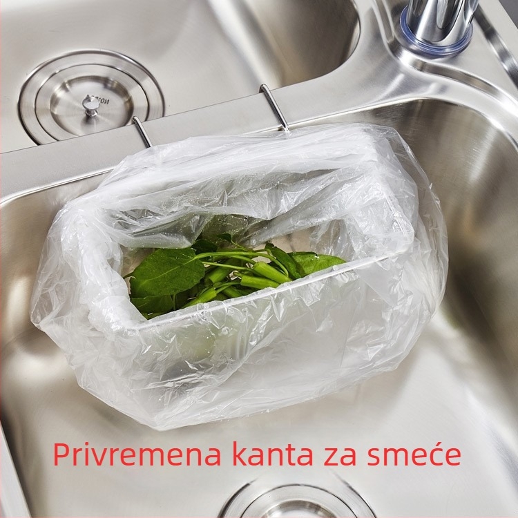 Kuhinjski organizator od 304 nehrđajućeg čelika za odvodnjavanje sudopera, s držačima za četkice, krpe i spužve