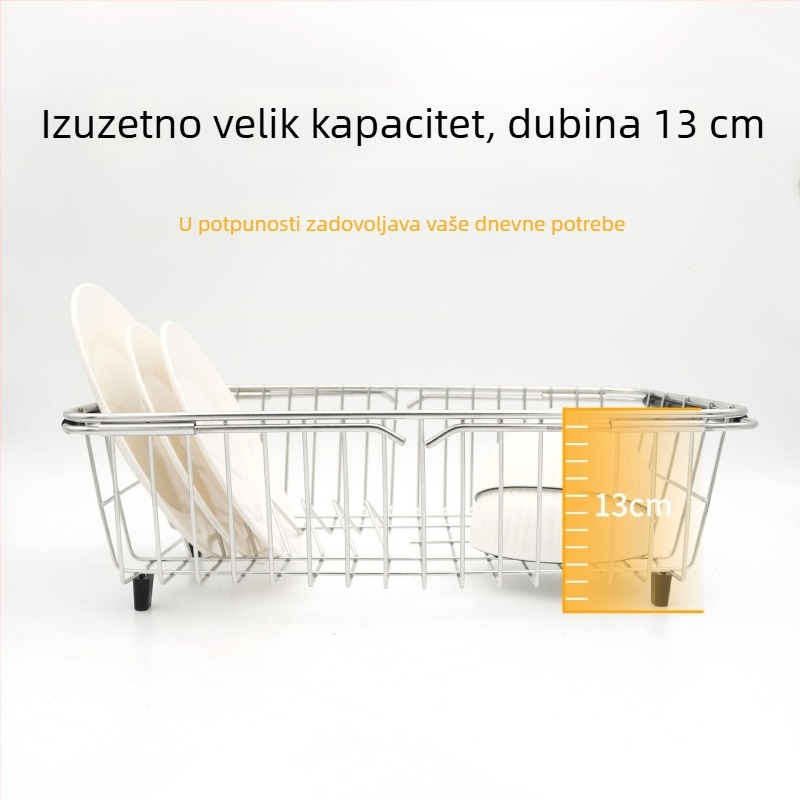 Teleskopska košara za odvod iz nehrđajućeg čelika 304 za kuhinjski sudoper