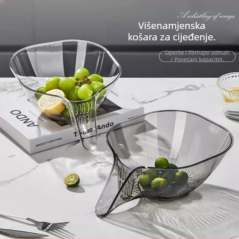 Višefunkcionalna kuhinjska korpa za odvod i pranje riže, skladištenje voća i povrća