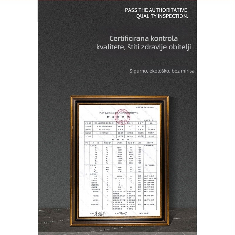 Aluminijska drška za garderobu, palčni tip, F-tip, utor i brtveni rub