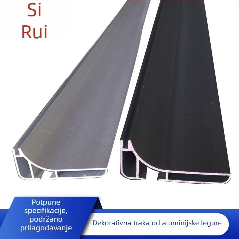 Aluminijski osnovni ormar s kapicama za krajeve, bez ručki, komplet gumene brtve i kutne čepove