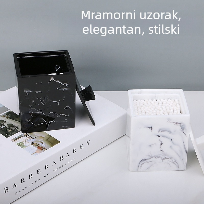 Kutija za pohranu kozmetike s poklopcem i ladicom za manje predmete