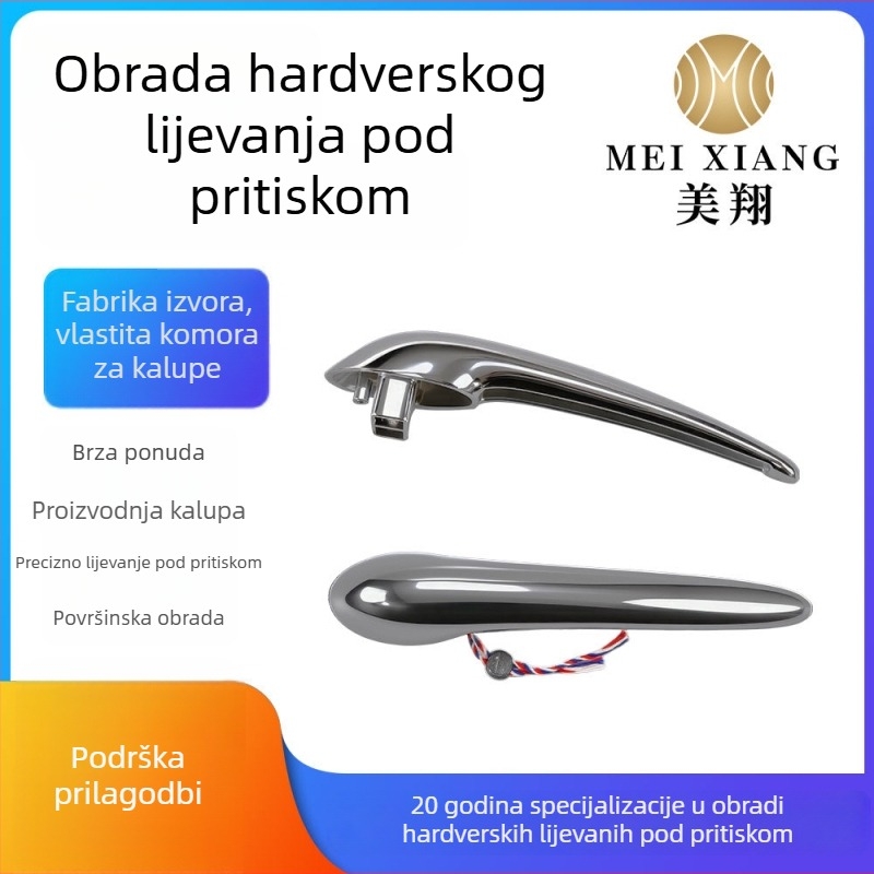 Ručka vrata ormarića za hladnjak od aluminijske legure, tlakovano lijevanje, prilagođeno, NCN površinska obrada