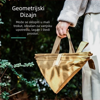 Prijenosni sklopivi trokutasti kanta za otpad s velikim kapacitetom – kutija za pohranu za putovanja i kampiranje