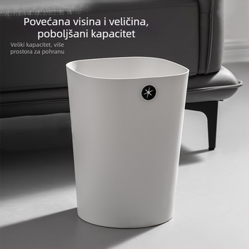 Moderna minimalistička plastična kanta za otpad, oblik bačve, za kućnu upotrebu, kuhinju, kupaonicu, dom i ured, kapacitet ispod 4 L