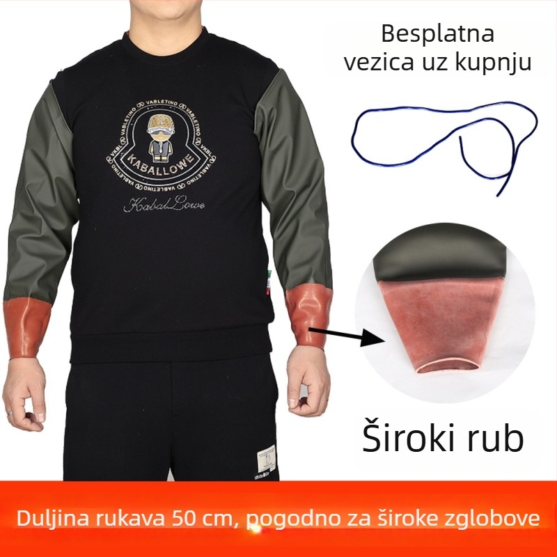 PVC zaštitne rukave – otporne na kiseline i lužine, gumeni rukavi za ribolov i rad, vodootporni i otporni na masnoće