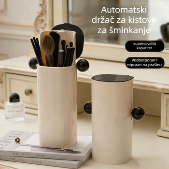Automatska kutija za pohranu četkica za šminku s prašnom zaštitom i automatskim podizanjem, za četkice za rumenilo i sjenilo