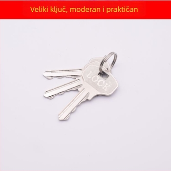 Nerđajuća čeli kuglična brava s bakrenim jezgrom, velika ručka, za unutarnja vrata