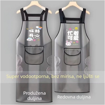 TPU prozirni vodootporni predpasnik za kućnu kuhinju i restoran, otporan na ulje, unisex, moderan stil, za pranje suđa i pripremu morskih plodova