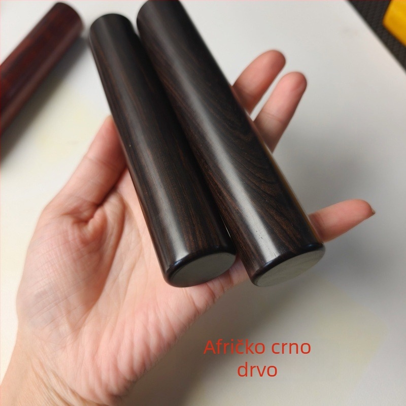 Biliardska štapa od masivnog drveta s produženom drškom, drška od ebanovine i ručka od palisandrovog drveta s malim listom, završna obrada Desert Ironwood