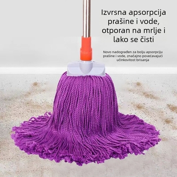 Kućni mop s koncem, suho i mokro čišćenje, apsorbirajući vlaknasti mop