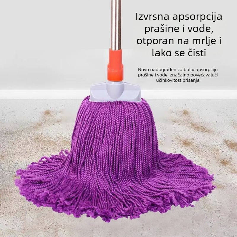 Kućni mop s koncem, suho i mokro čišćenje, apsorbirajući vlaknasti mop