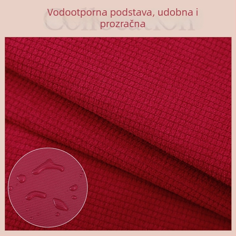 Vodootporna pregača s velikom džepom, jednobojna, za odrasle, otporna na mrlje, dvostrano nošena, s dugim rukavima