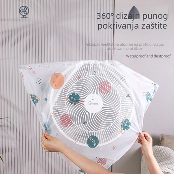 Navlaka za prašinu za stojeći ventilator, univerzalna, PEVA, talijanskog stila, za kućnu upotrebu