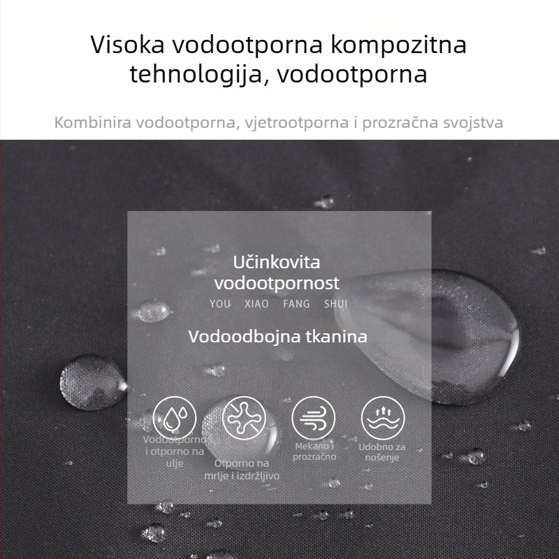 Domaća kuhinjska pregača, vodootporna, otporna na mrlje, jednostavno za čišćenje, bez rukava, jednobojna, moderni minimalistički dizajn, crno-siva