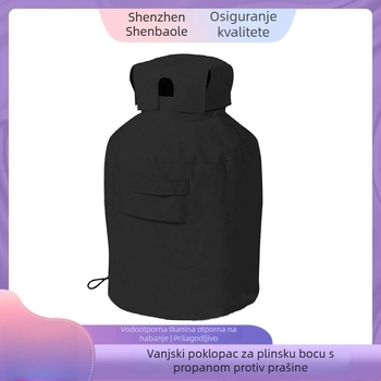 Zaštitni pokrov za vanjsku bocu propana, vodootporan 420D Oxford platno, crna, izdržljiva