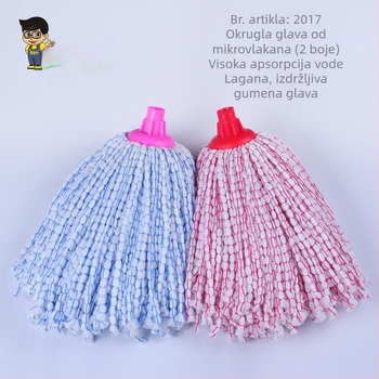 Glava mopa od mikrovlakna, apsorbirajuća, lagana, za jednostavni mop