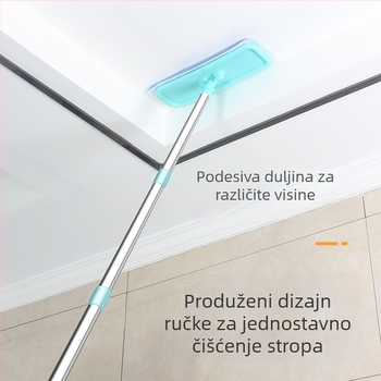 Višenamjenski mop za čišćenje stropa i zidova s odvojivom glavom za čišćenje na visokim mjestima