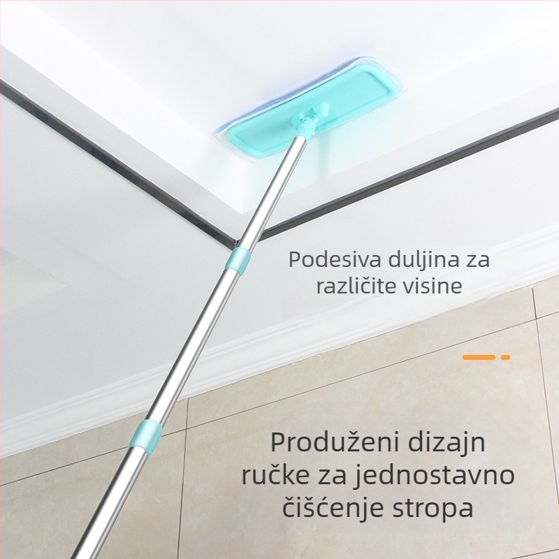 Višenamjenski mop za čišćenje stropa i zidova s odvojivom glavom za čišćenje na visokim mjestima