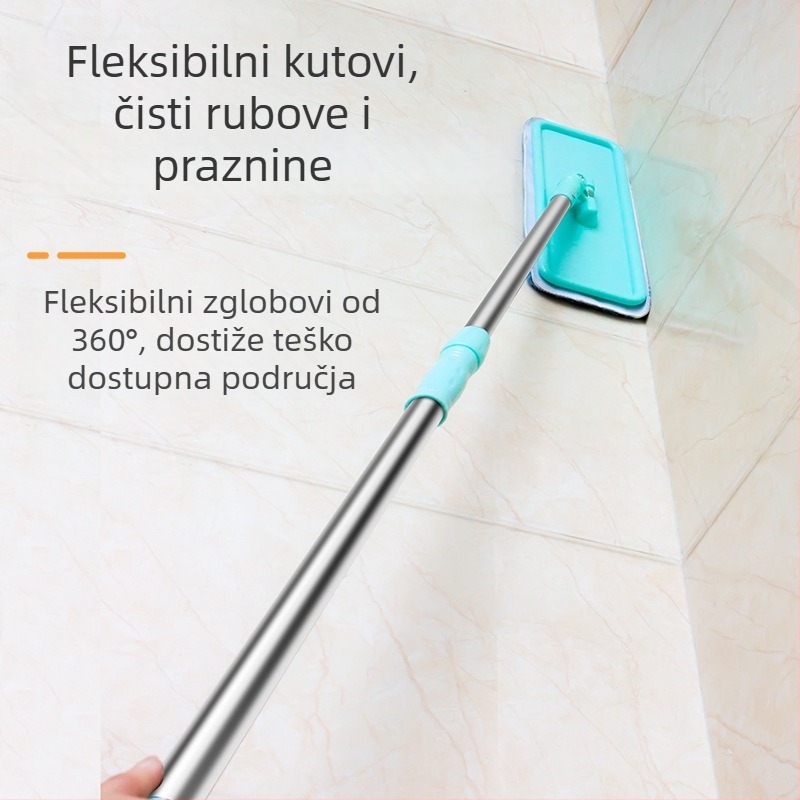 Višenamjenski mop za čišćenje stropa i zidova s odvojivom glavom za čišćenje na visokim mjestima