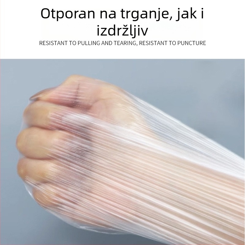 Jednokratni zaštitnik prašine za klimatizacijski uređaj, elastičnog tipa, prozirni plastični pokrov s vezicom