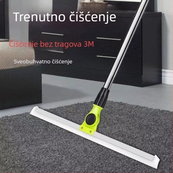 Čarobni mop za kupaonicu s produženim nastavkom i silikonskim skraperom za mokro i suho čišćenje
