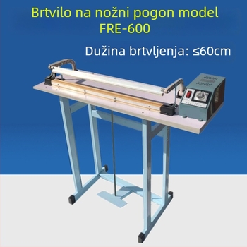 Poluautomatska pedala stroj za zavarivanje s tipom prolaza, zavarivanje i rezanje filma za pakiranje