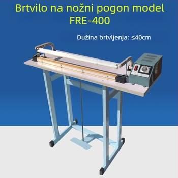 Poluautomatska pedala stroj za zavarivanje s tipom prolaza, zavarivanje i rezanje filma za pakiranje